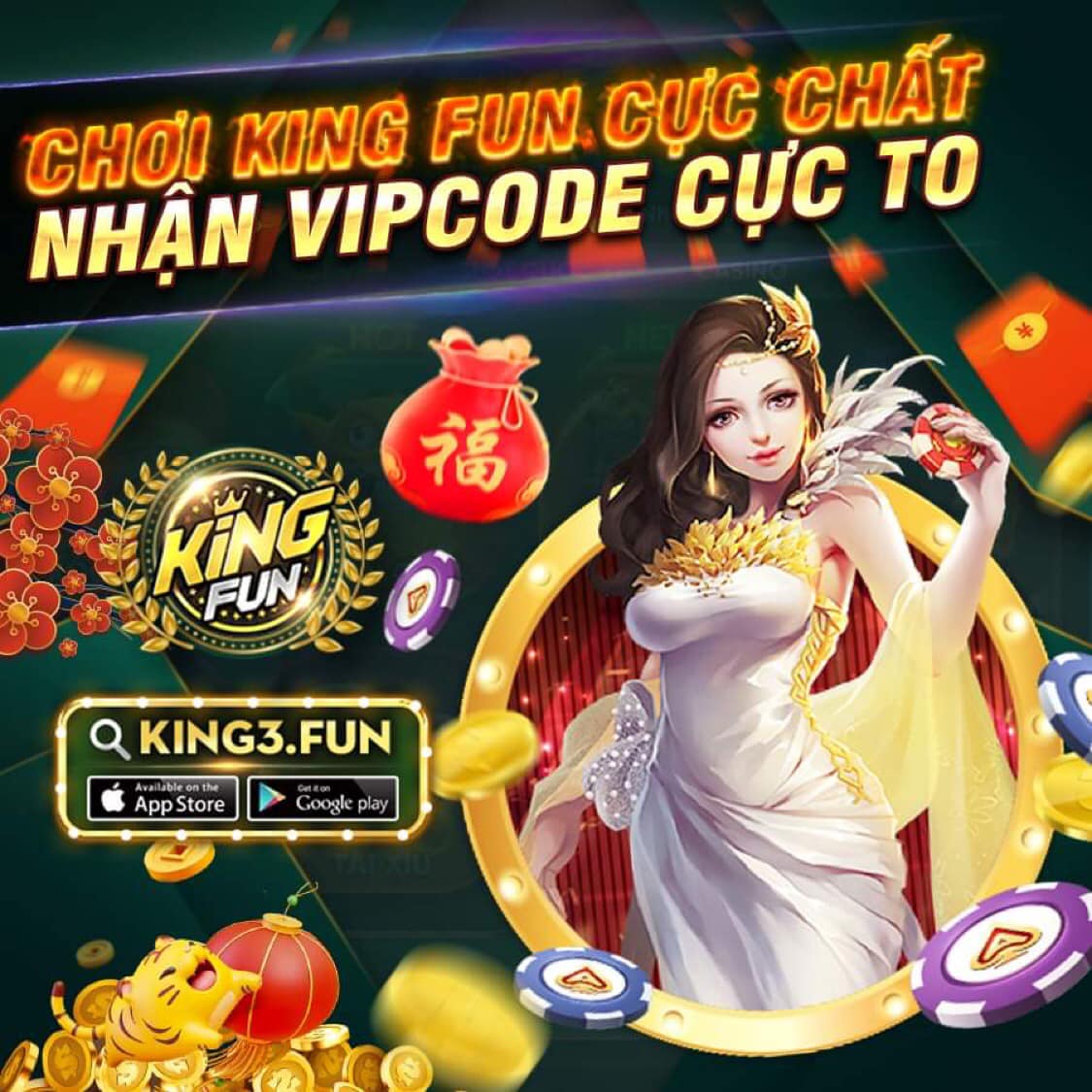 Chơi King fun nhận VIP CODE khổng lồ