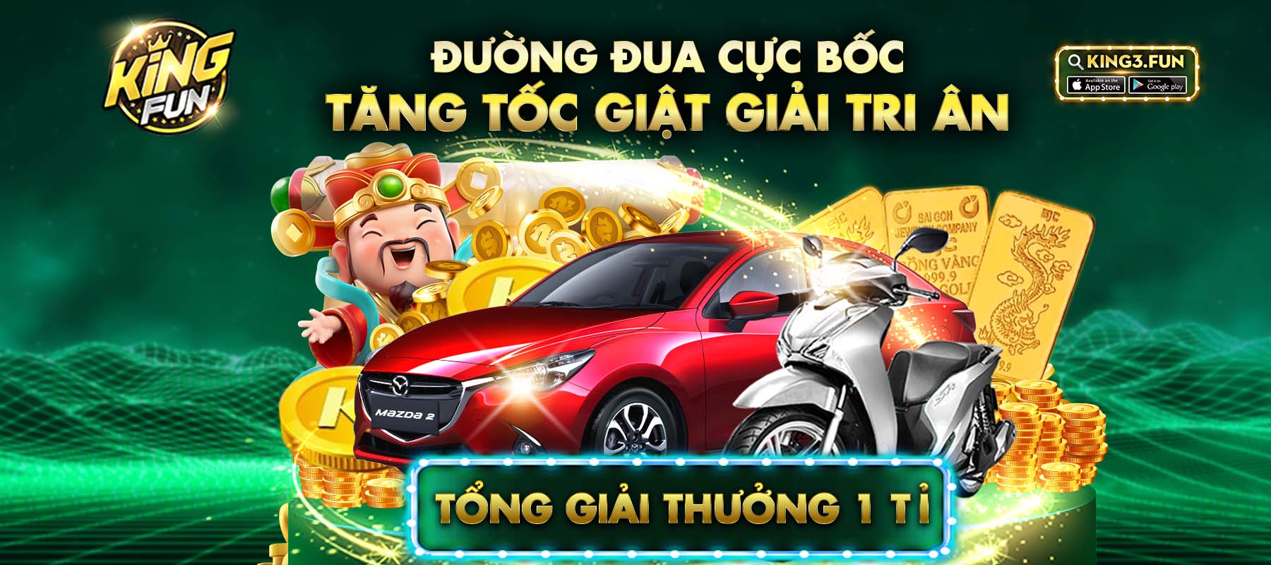 Khuyến mãi vô cùng hấp dẫn tại Cổng game KingFun