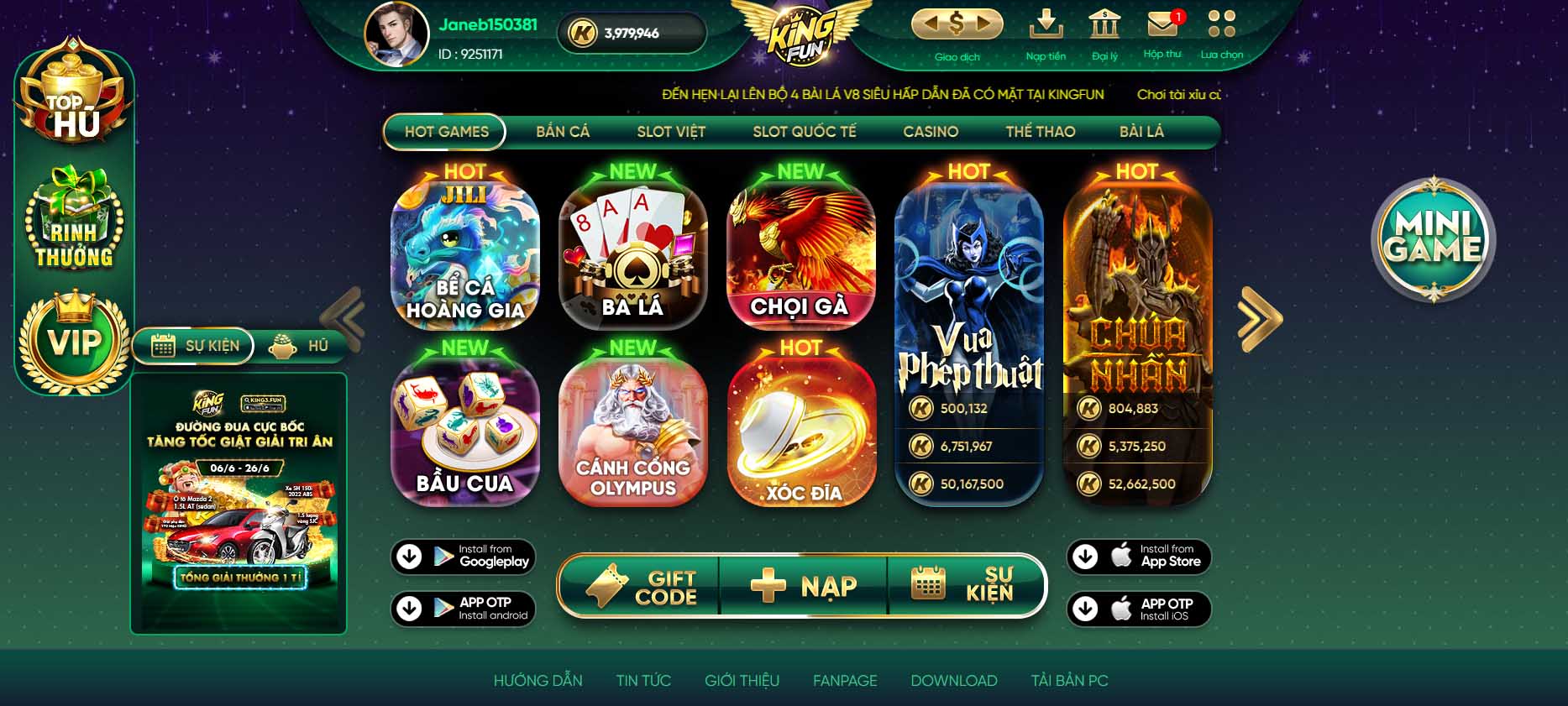 Tải game KING FUN về máy tính và điện thoại