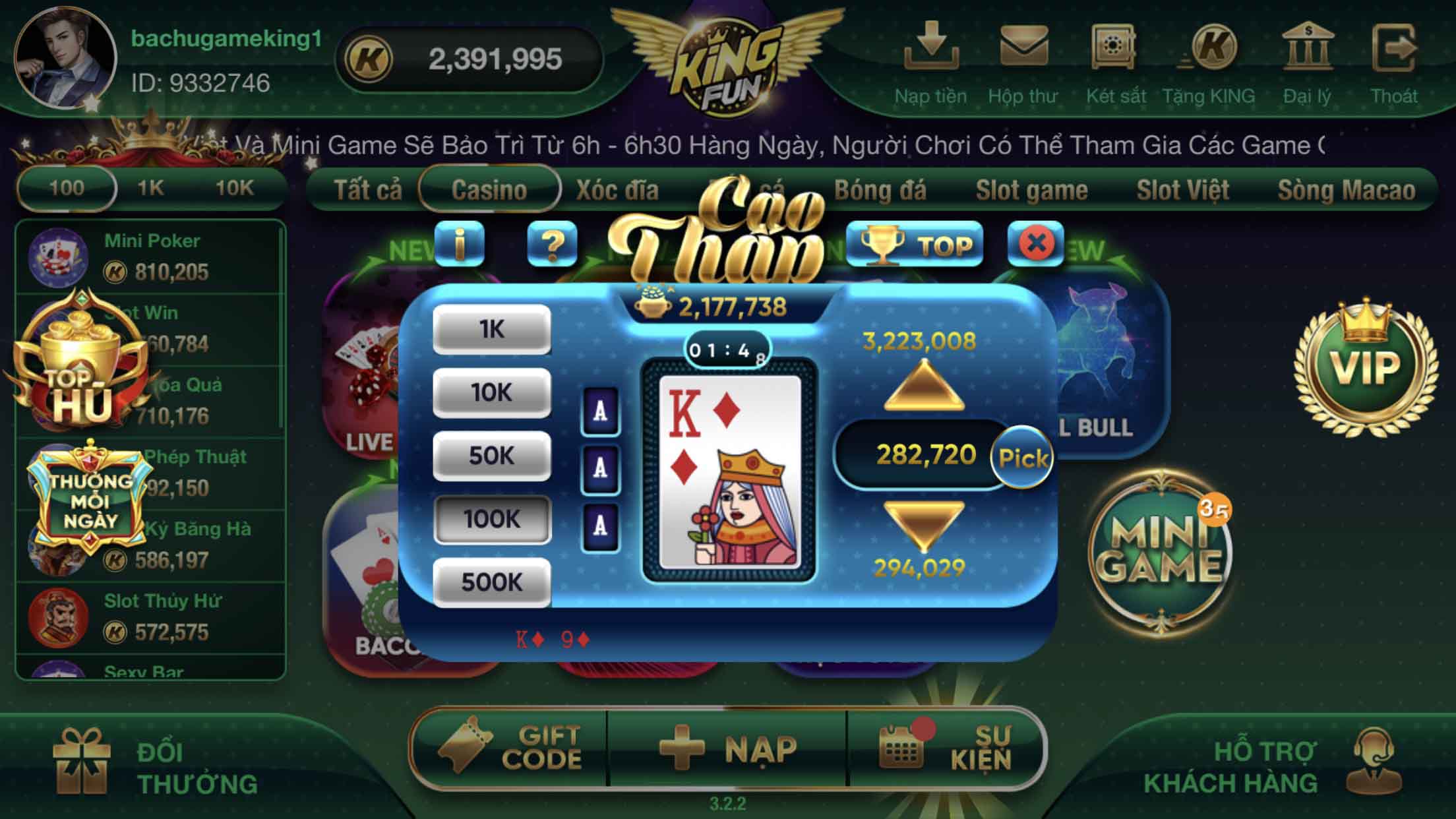 Cách chơi game Cao Thấp luôn dành chiến thắng