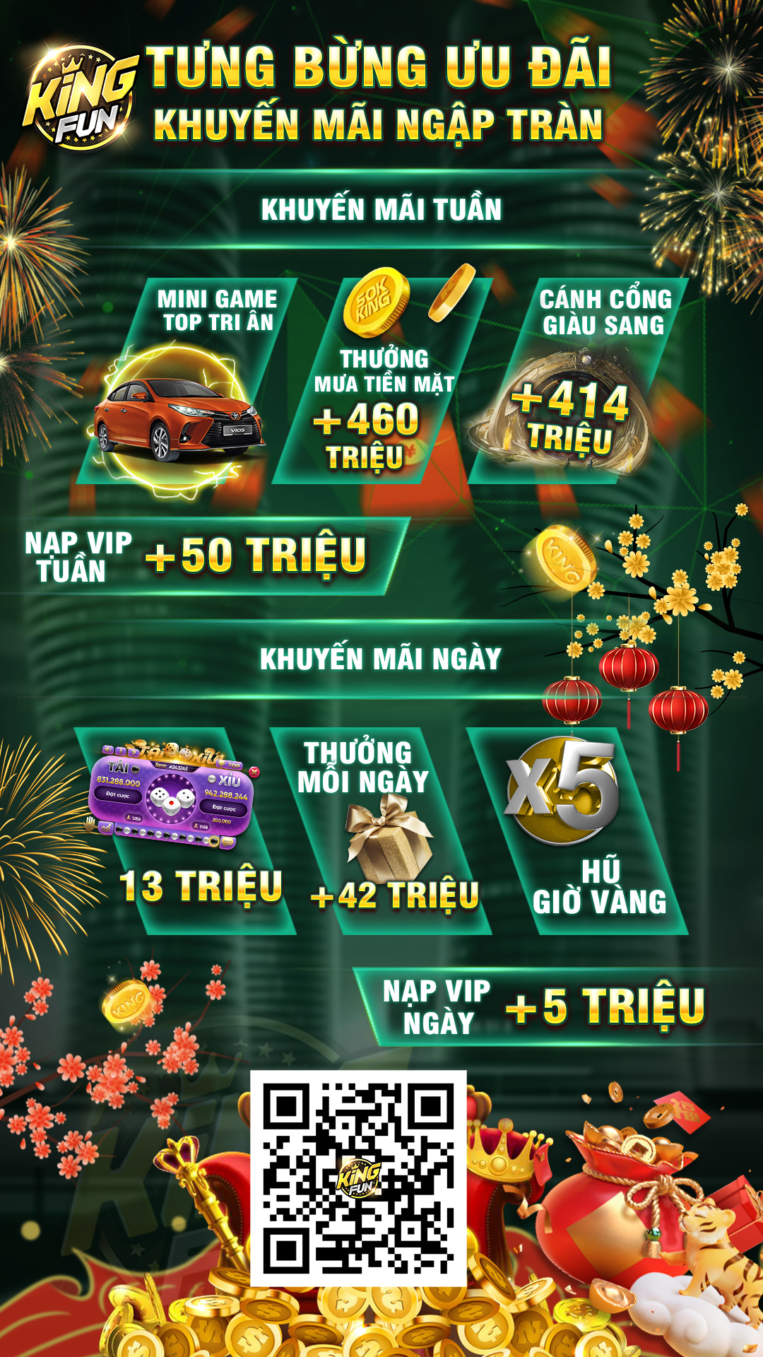 Kingfun: Sự kiện nhiệm vụ thứ 7 - chủ nhật tháng 02/2022