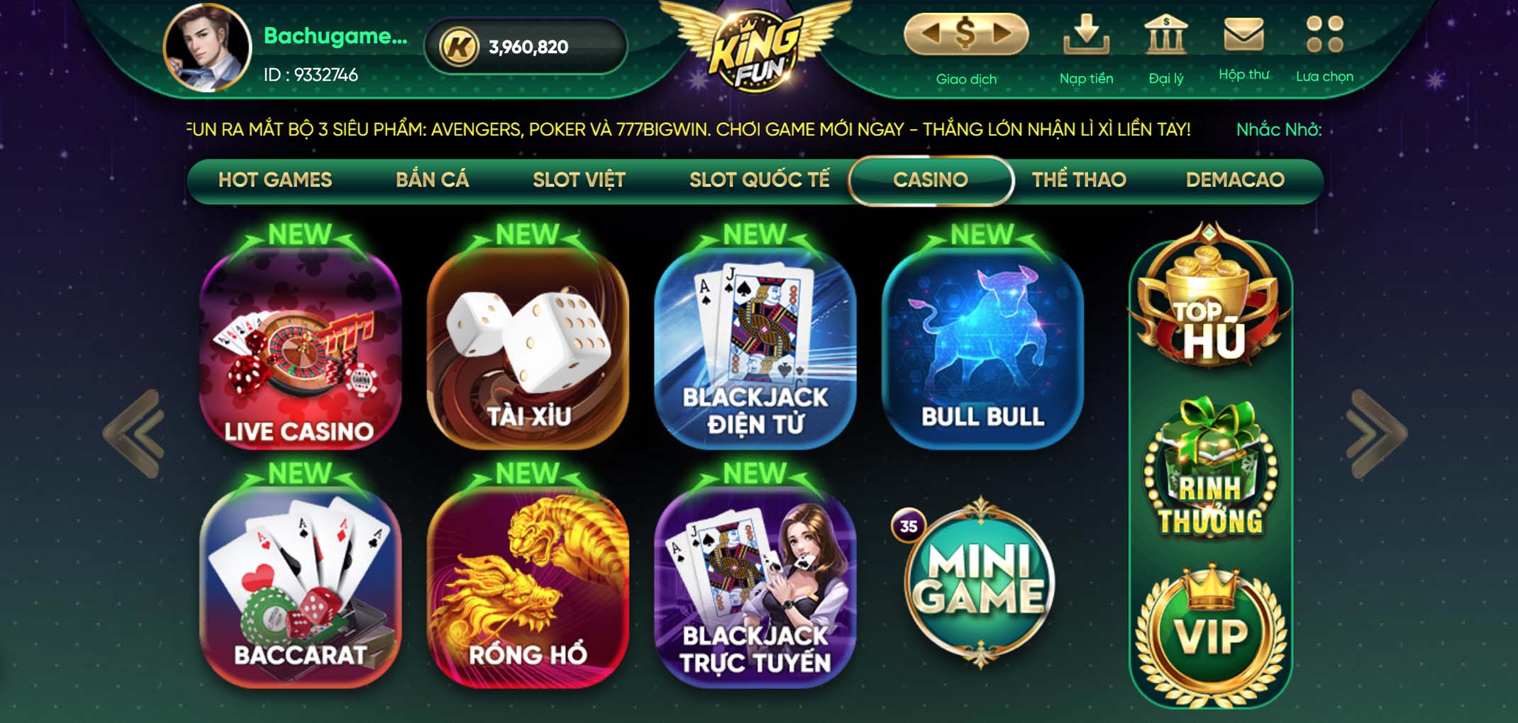 Kingfun: Sự kiện cuối tuần tại Kingfun tháng 3/2022