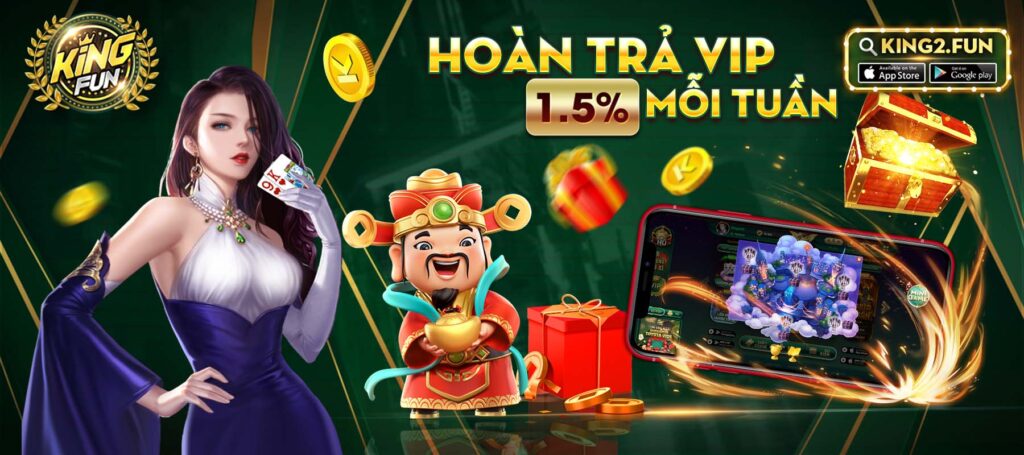 Kingfun: Sự kiện khuyến mãi hoàn trả VIP tháng 03/2022