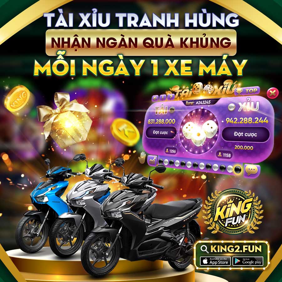 Kingfun: Sự kiện Đua TOP TÀI XỈU - Mỗi ngày 1 xe tháng 04/2022