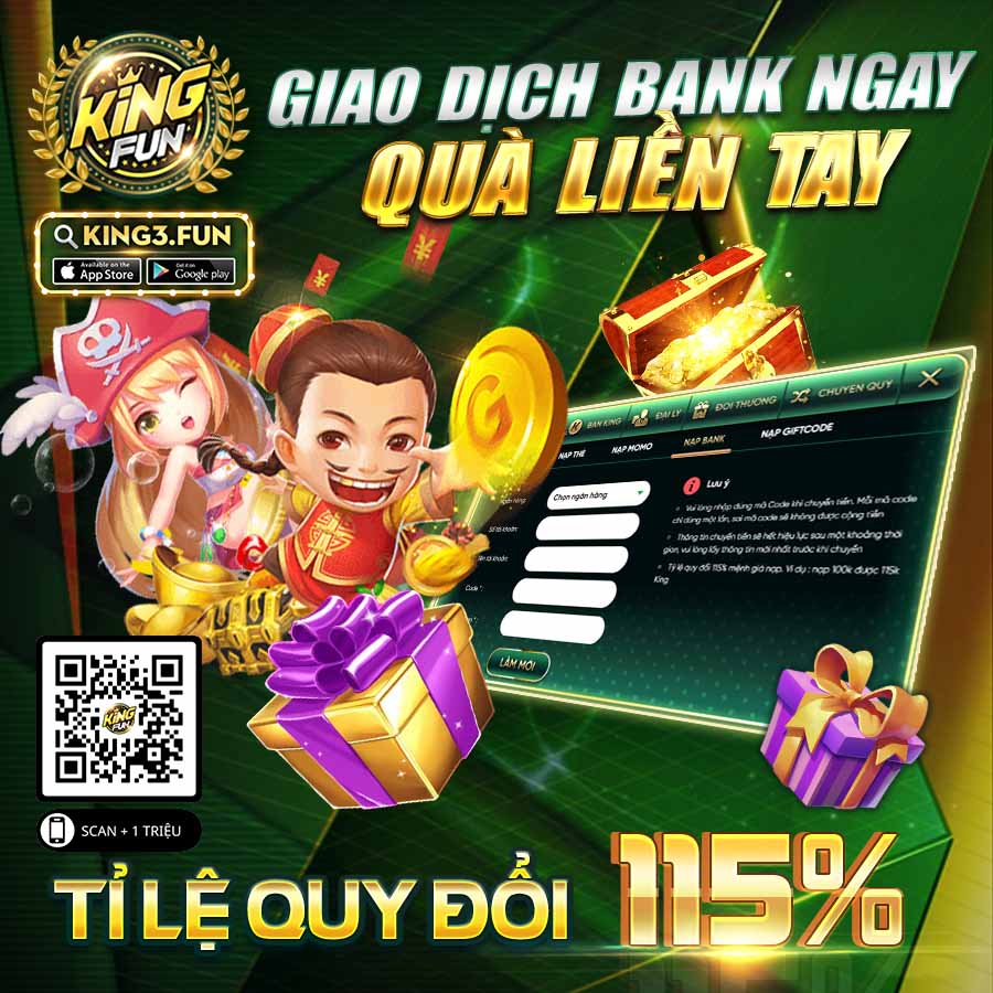 Kingfun chính thức tích hợp cổng thanh toán qua Ngân hàng