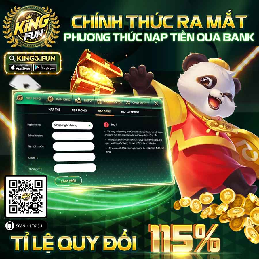 Kingfun chính thức tích hợp cổng thanh toán qua Ngân hàng