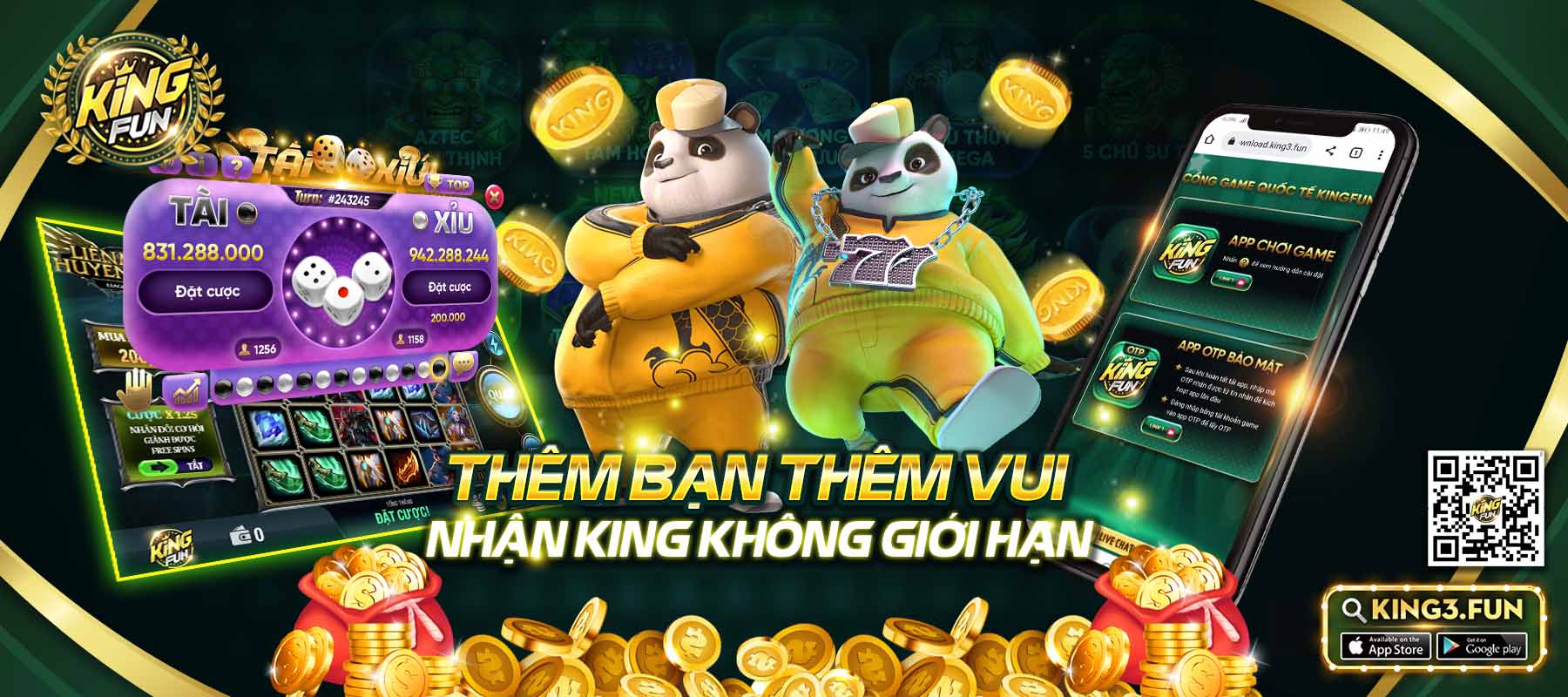 Điểm tin sự kiện Kingfun tháng 7/2022 với tổng giải thưởng hơn 1 tỷ đồng