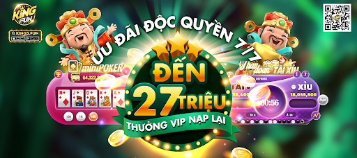 Ưu đãi độc quyền 7/7 cho 777 thành viên King fun