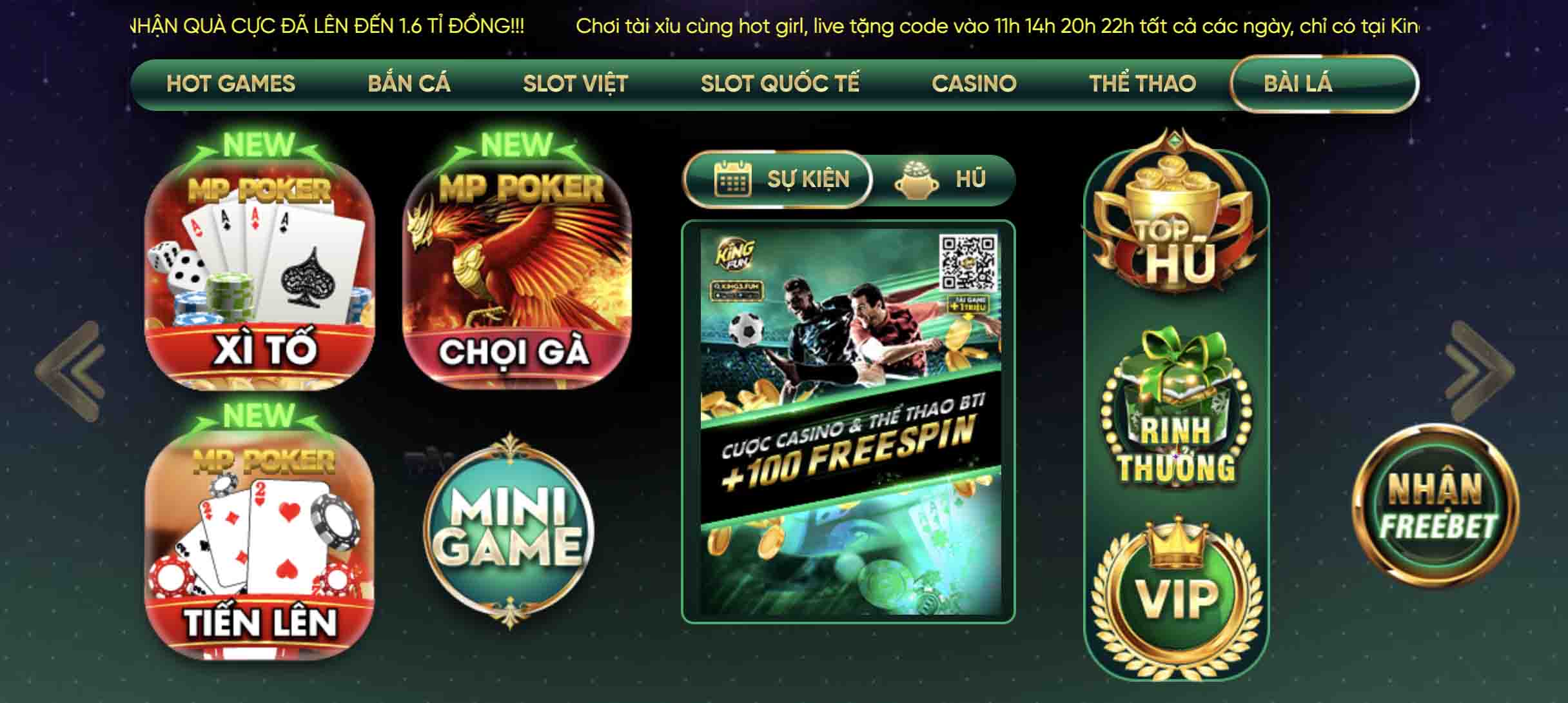 Kingfun ra mắt game bài Tiến Lên, Xì tố siêu hấp dẫn