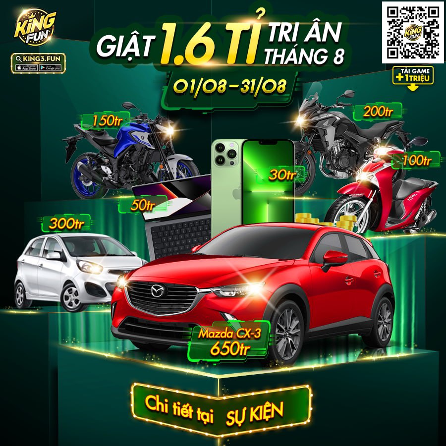 Sự kiện Kingfun tháng 8/2022: LÀM GIÀU KHÔNG KHÓ CÓ KING FUN LO